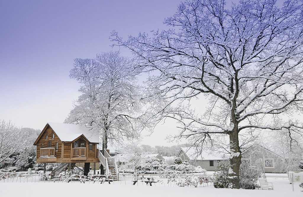 Winter Snow Ribby Hall Village